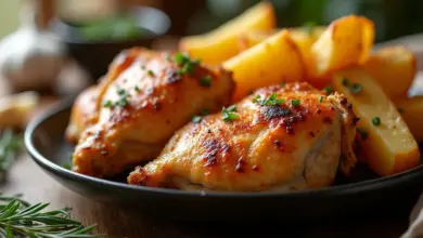 pečené kuřecí stehna v troubě recept – Jednoduchý recept na šťavnatá pečená kuřecí stehna