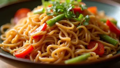 čínské nudle se zeleninou recept a příprava – Jednoduchý recept na čínské nudle se zeleninou