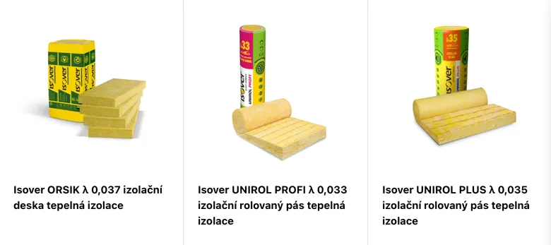 Izolační desky a pásy pro zateplení podlahy v půdě